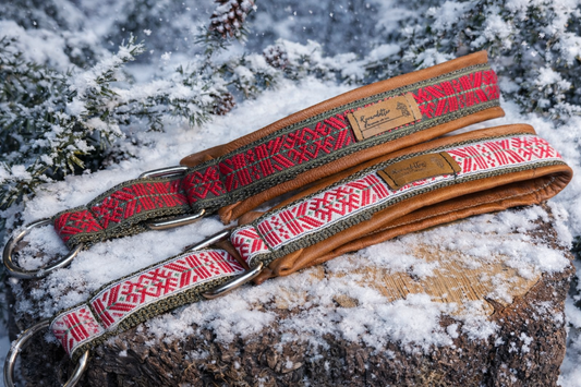 Nelli fodrad renskinn Halsband